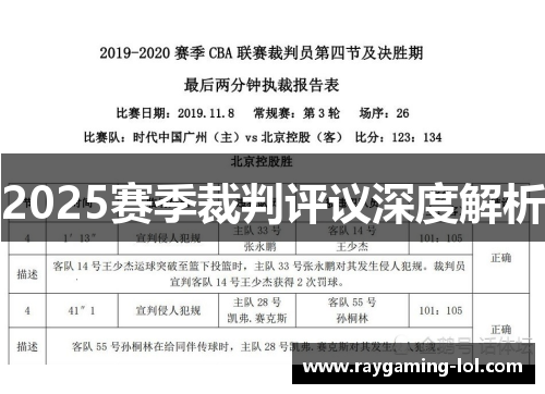 2025赛季裁判评议深度解析