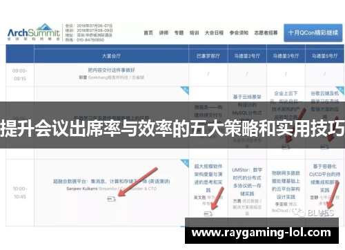 提升会议出席率与效率的五大策略和实用技巧